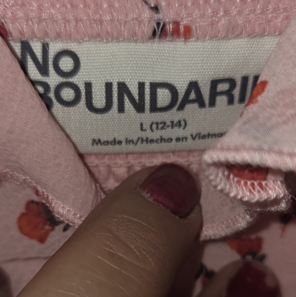 No Boundaries Pink Maxi Slip Dress with Cherry Print - Picture 4 of 6